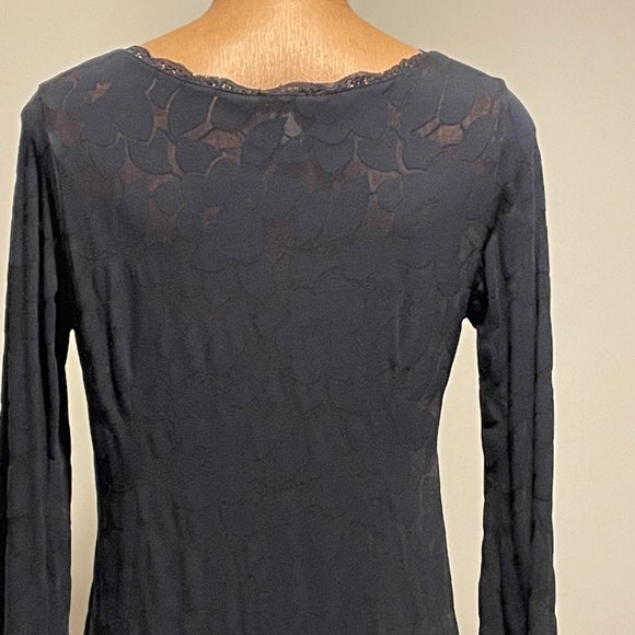 VENUS - mini dress/tunics/night dress -  semi sheer - black - size large - Picture 8 of 9
